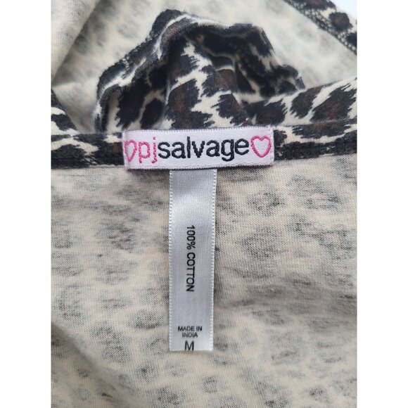PJ SALVAGE SZ M  leopard print cami tank top pink lace adjustable straps Y2K - Picture 5 of 7